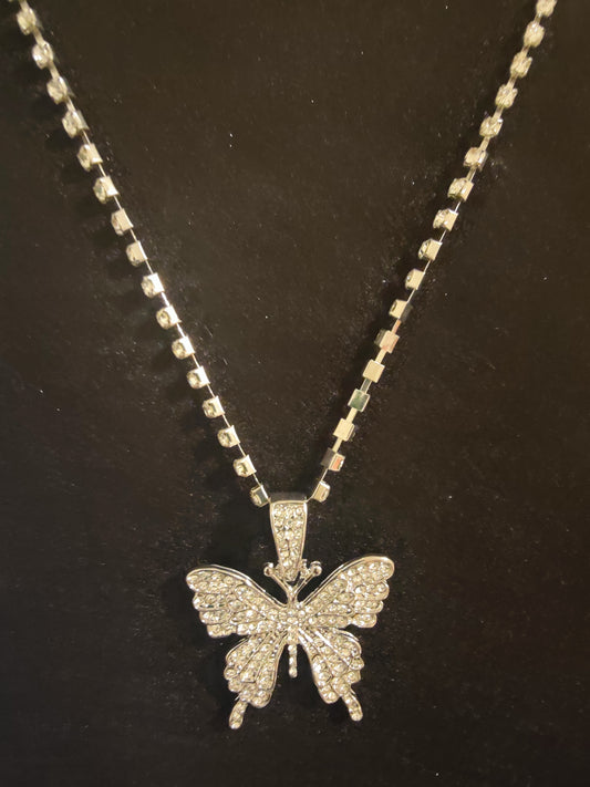 Silver Butterfly Necklace